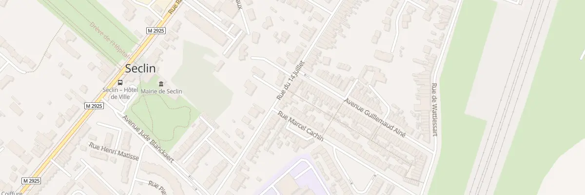 Plan du 159 Rue du Quatorze Juillet à Seclin