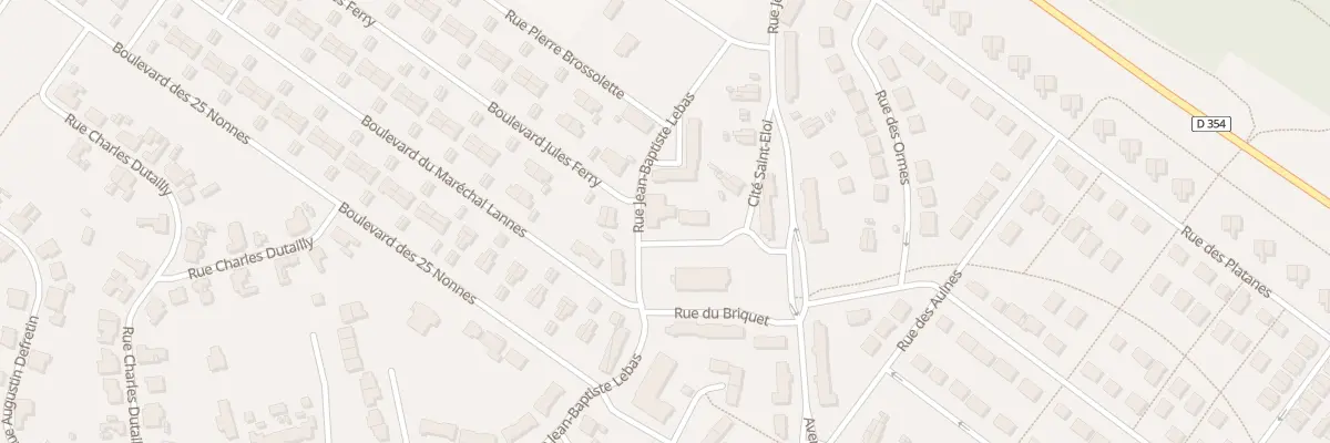 Plan du 622 Rue Jean Baptiste Lebas à Ostricourt