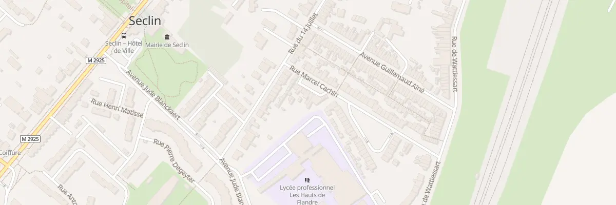 Plan du 10 Rue Marcel Cachin à Seclin