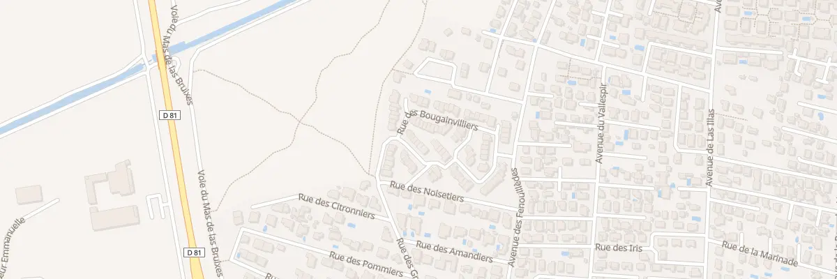 Plan du 5 Rue des Lauriers Roses à Sainte-Marie-la-Mer