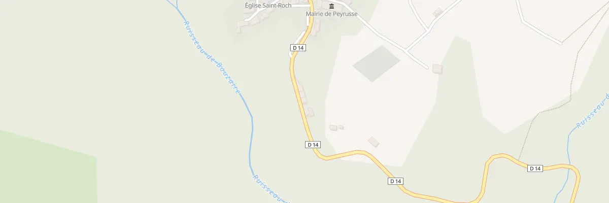 Plan du 5001 Le Bourg à Peyrusse
