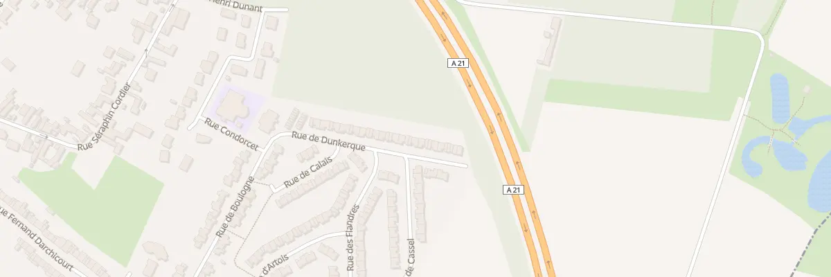 Plan du 21 Rue de Dunkerque à Courcelles-lès-Lens