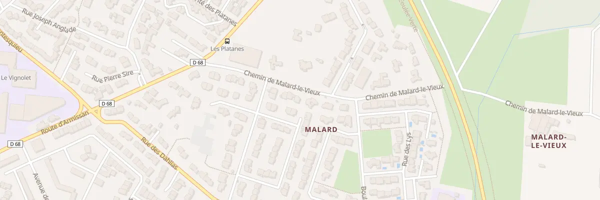 Plan du 16 Che de Malard Le Vieux à Narbonne