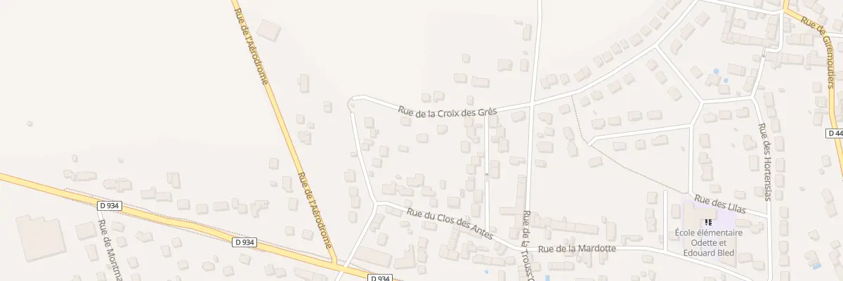 Plan du 419 Rue de la Croix des Grés à Mouroux