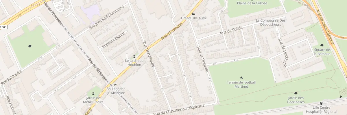 Plan du 22 Rue de Cronstadt à Lille
