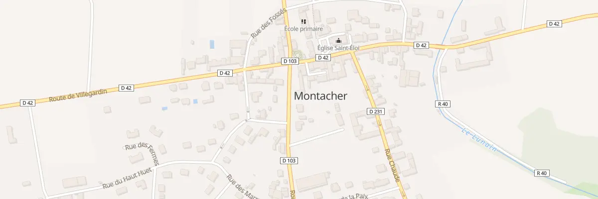 Plan du 4 Rte de Domats à Montacher-Villegardin