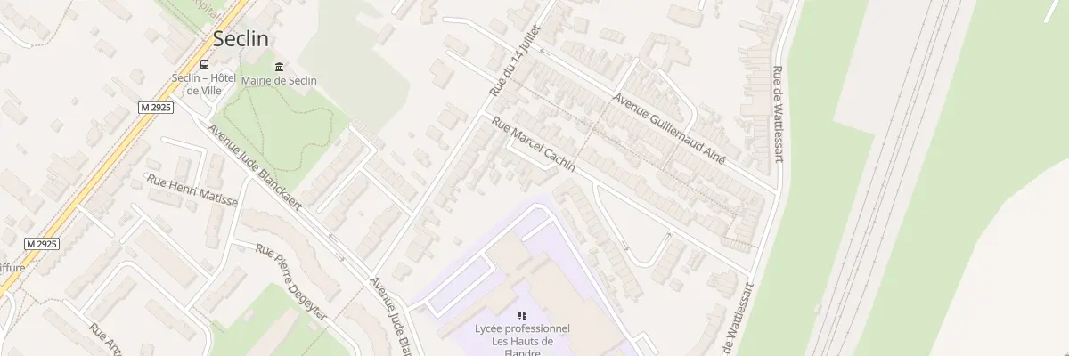 Plan du 12 Rue Marcel Cachin à Seclin