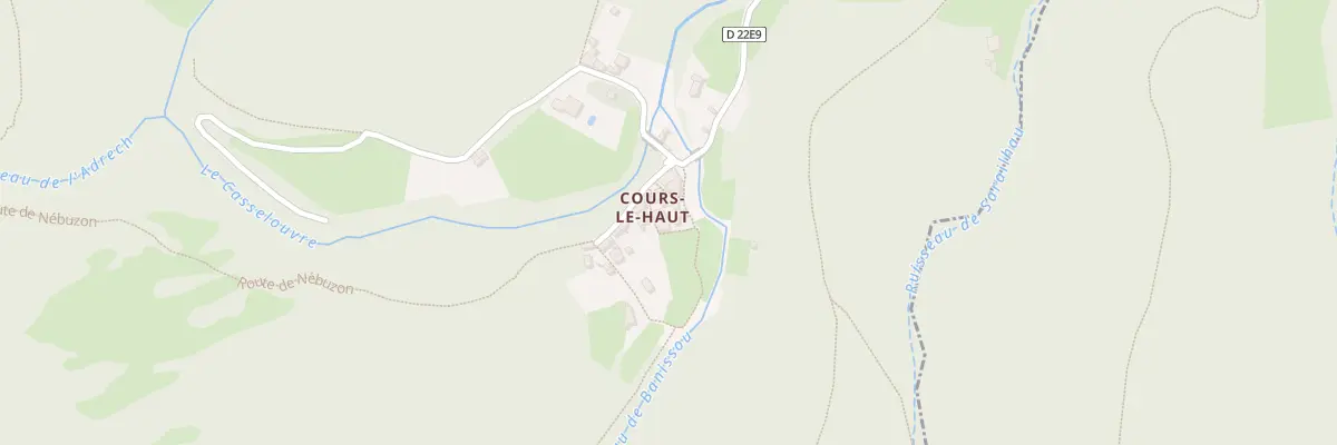 Plan du 5255 Cours Le Haut à Rosis