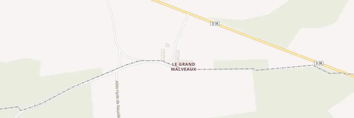 Plan du 1192 Le Grand Malveaux à Bulcy