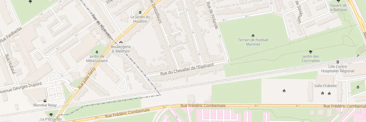 Plan du 117 Rue Destailleurs à Lille