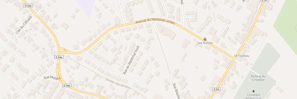 Plan du 449 Rue du Marechal Foch à Ostricourt