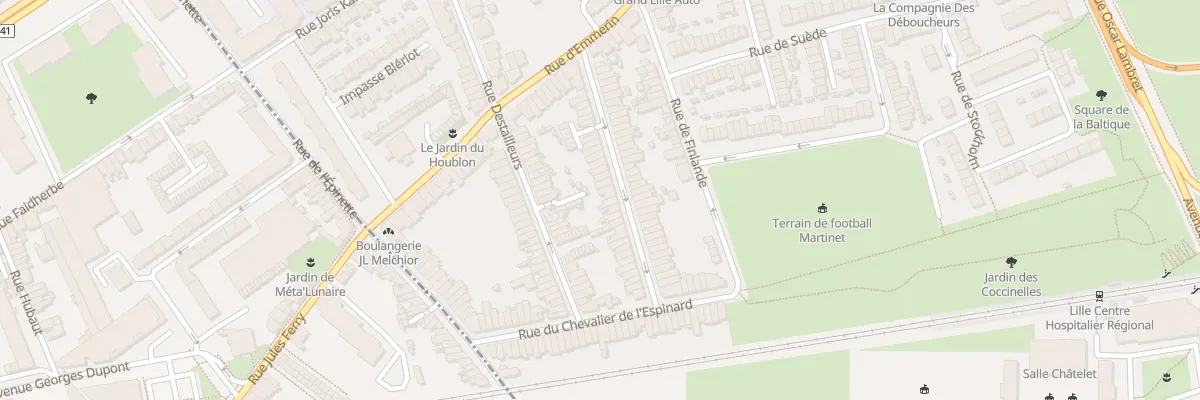 Plan du 38 Rue de Cronstadt à Lille
