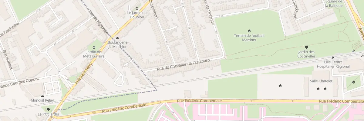 Plan du 20 Rue Cheva de l’Espinard à Lille