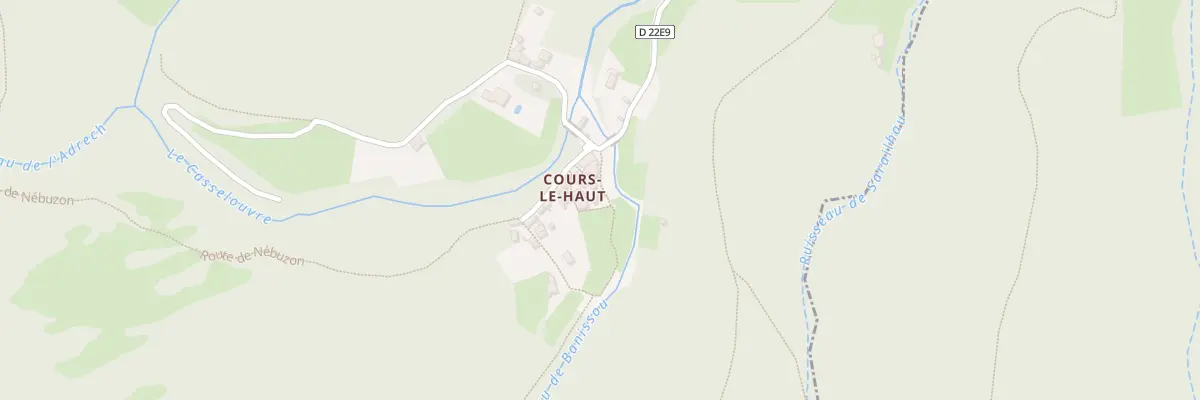 Plan du 5362F Cours Le Haut à Rosis