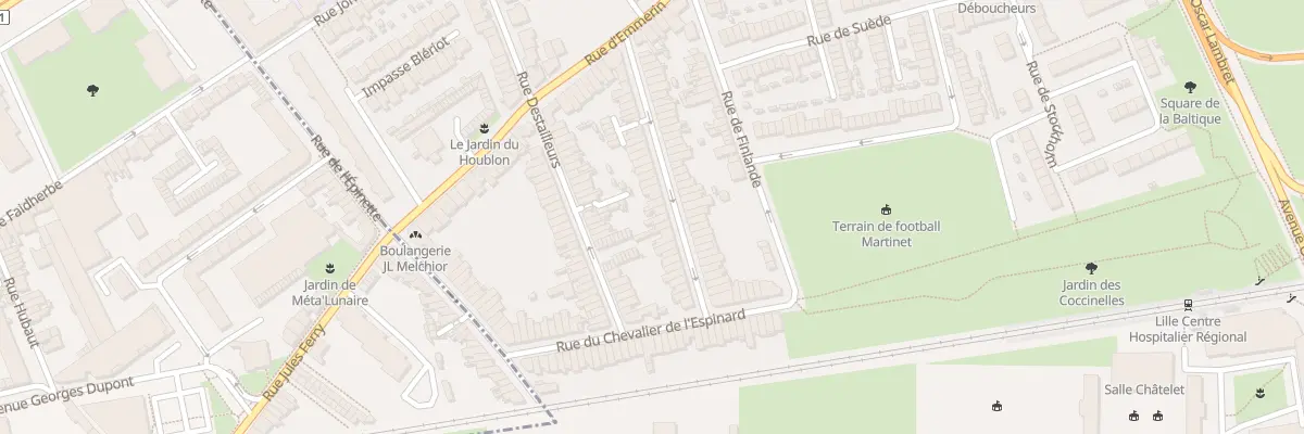 Plan du 44 Rue de Cronstadt à Lille