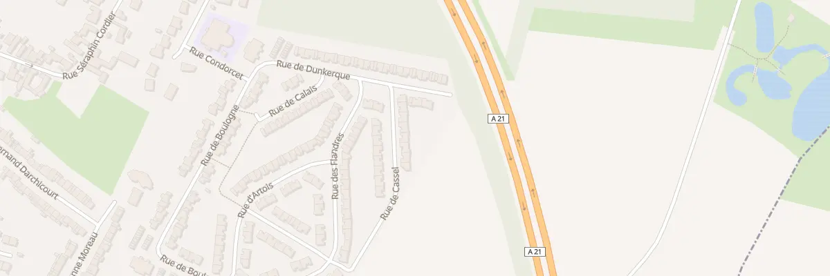 Plan du 8 Rue de Cassel à Courcelles-lès-Lens