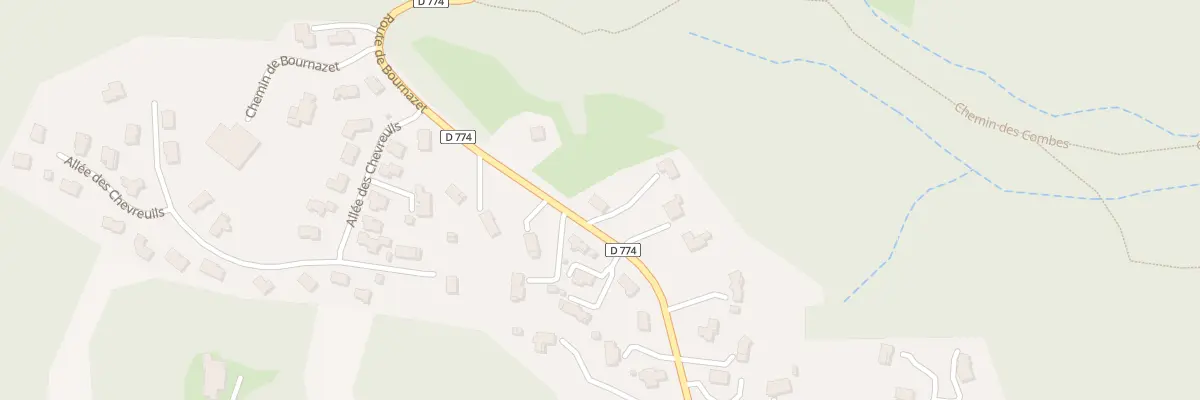 Plan du 20 Rte de Bournazet à Orcines