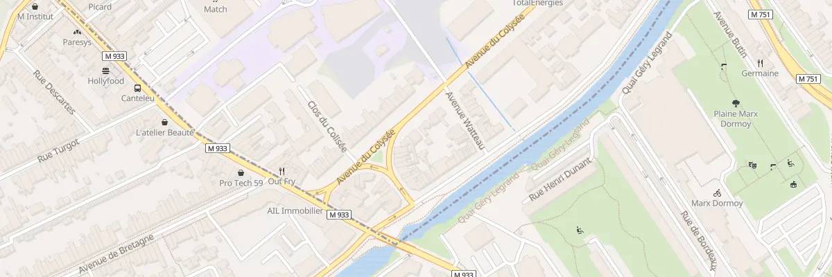 Plan du 8B Av du Colysée à Lambersart