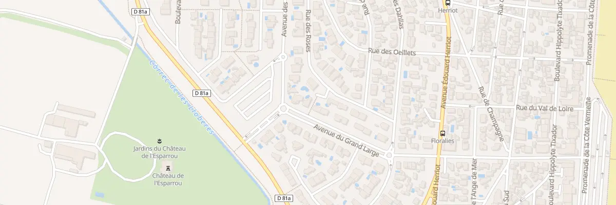 Plan du 44 Av du Grand Large à Canet-en-Roussillon