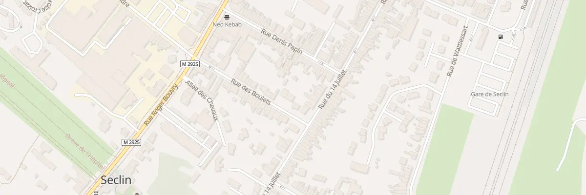 Plan du 19 Rue des Boulets à Seclin