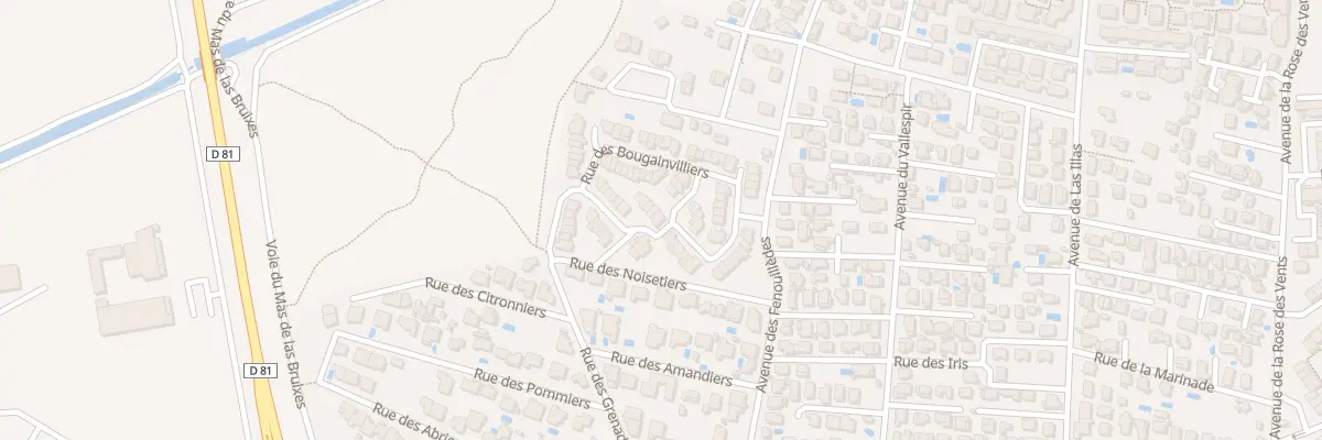 Plan du 9085 Rue des Lauriers Roses à Sainte-Marie-la-Mer