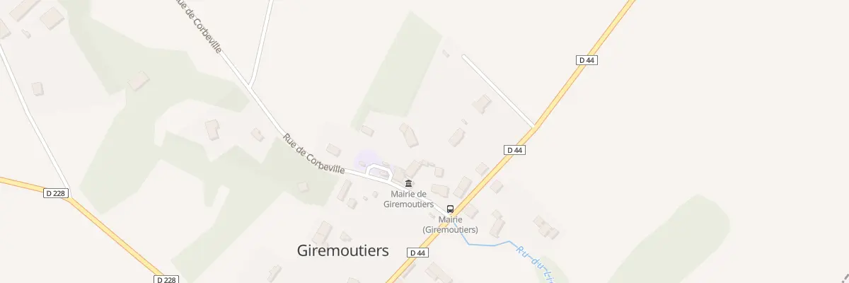 Plan du 14 Rue de Corbeville à Giremoutiers