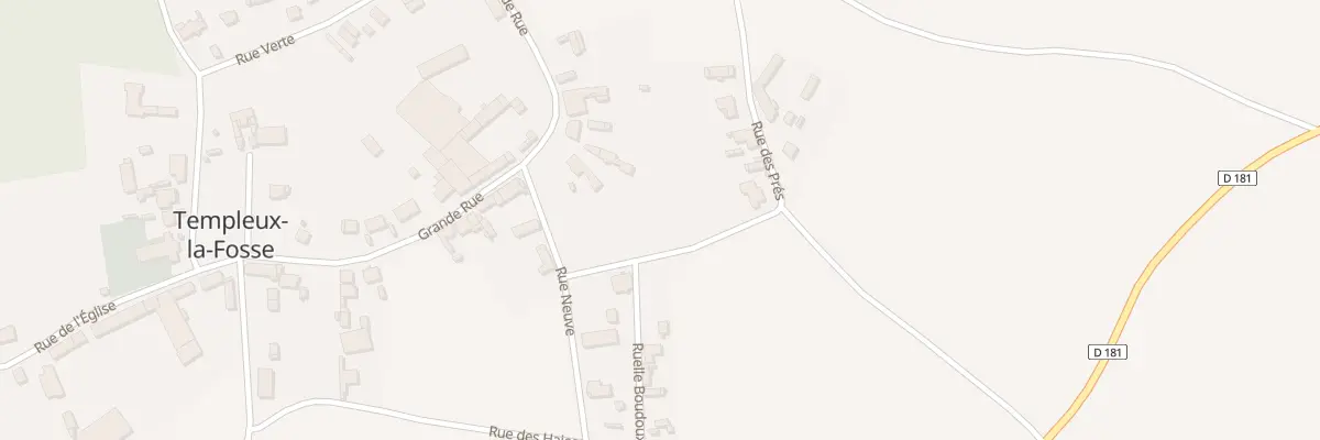Plan du 5 Rue des Prés à Templeux-la-Fosse