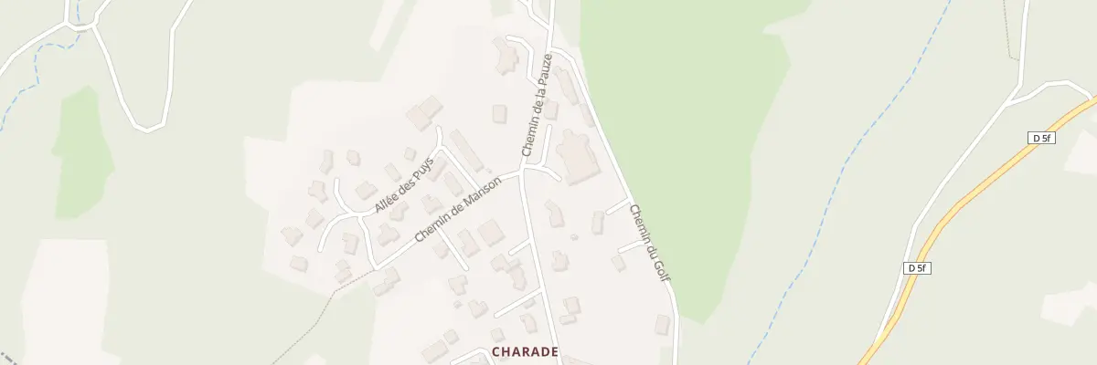 Plan du 16 All du Parc Charade à Royat