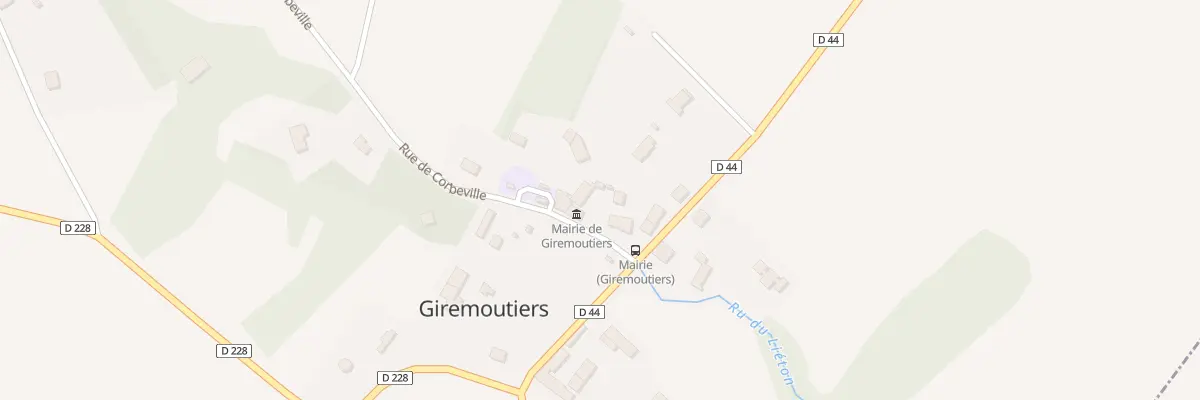 Plan du 6 Rue de Corbeville à Giremoutiers