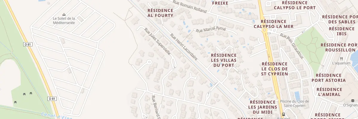 Plan du 14 Rue Jules Supervielle à Saint-Cyprien