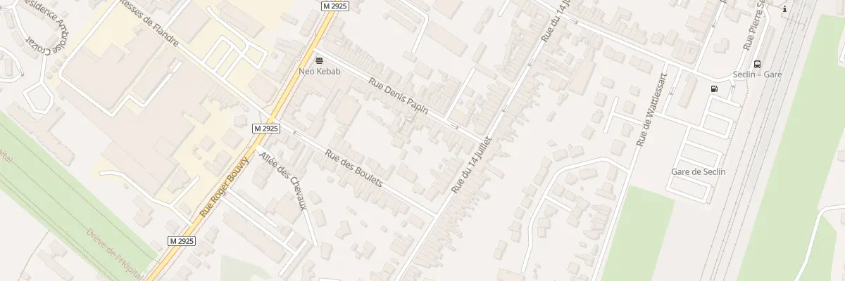 Plan du 24 Rue Denis Papin à Seclin