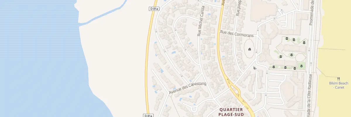 Plan du 43 Rue Miailhes à Canet-en-Roussillon