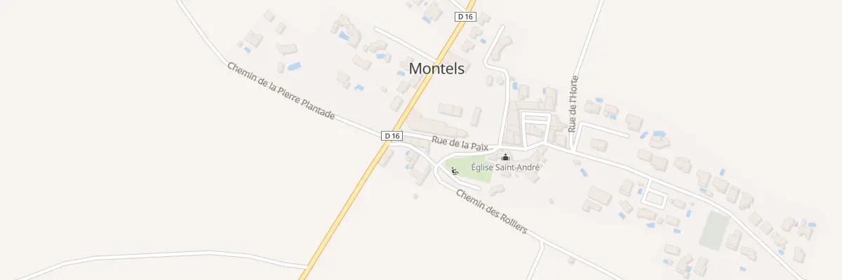 Plan du 4 Rue de la Paix à Montels