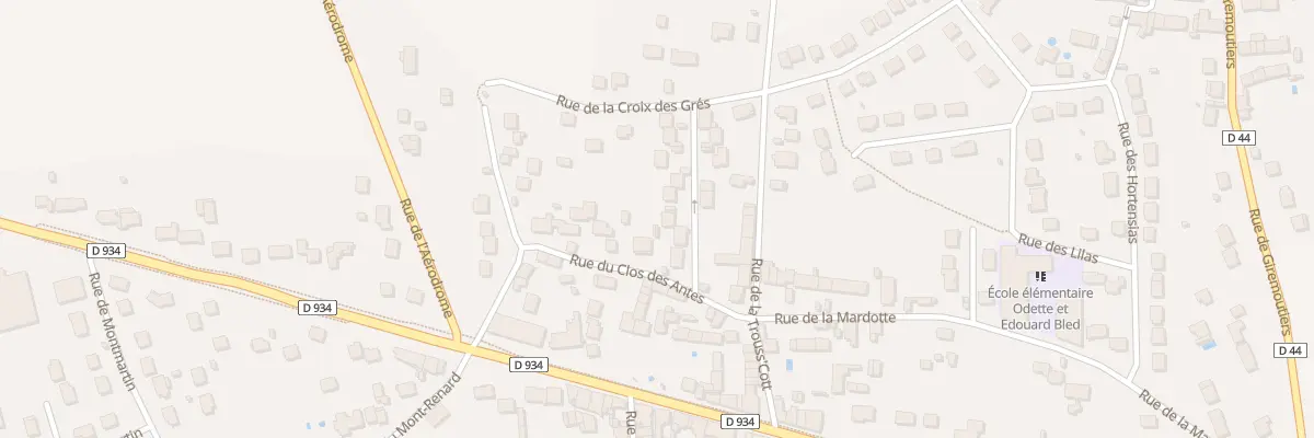 Plan du 45 Rue de la Ferme de Voisins à Mouroux