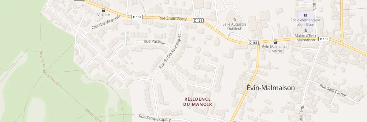 Plan du 11 Rue du Docteur Piquet à Évin-Malmaison
