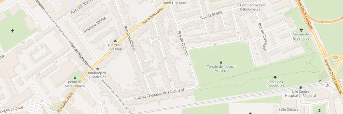 Plan du 37 Rue de Cronstadt à Lille