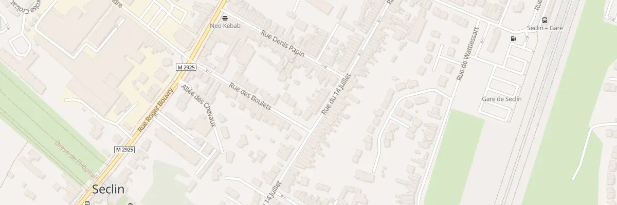 Plan du 90 Rue du Quatorze Juillet à Seclin