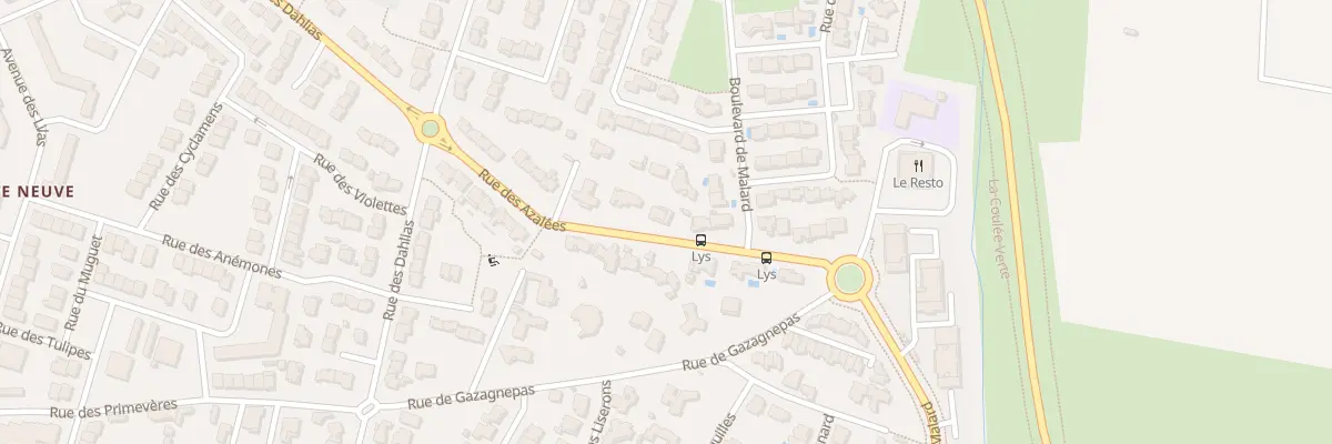 Plan du 23 Rue des Azalées à Narbonne