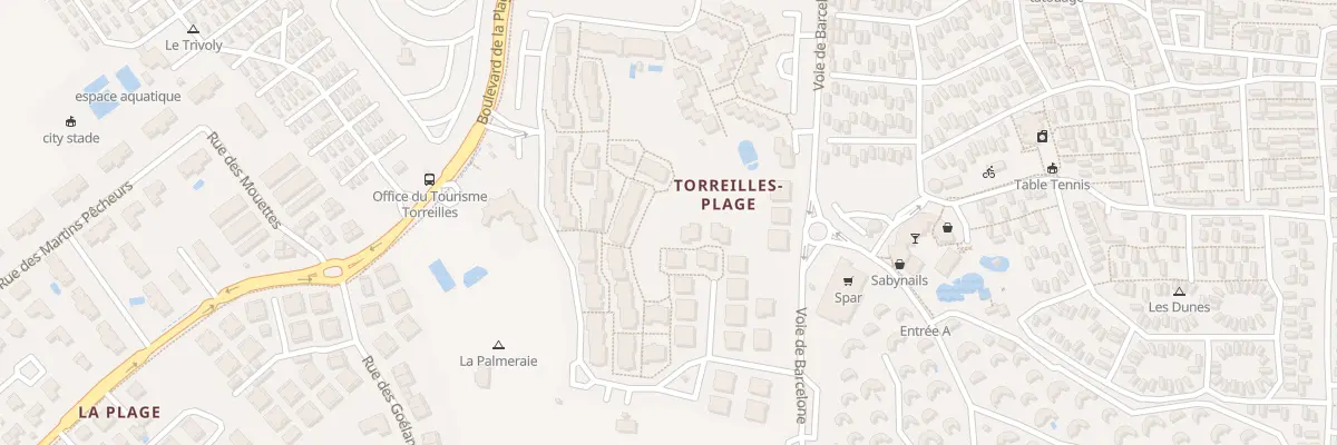Plan du 500F Res Village Marin Catalan à Torreilles