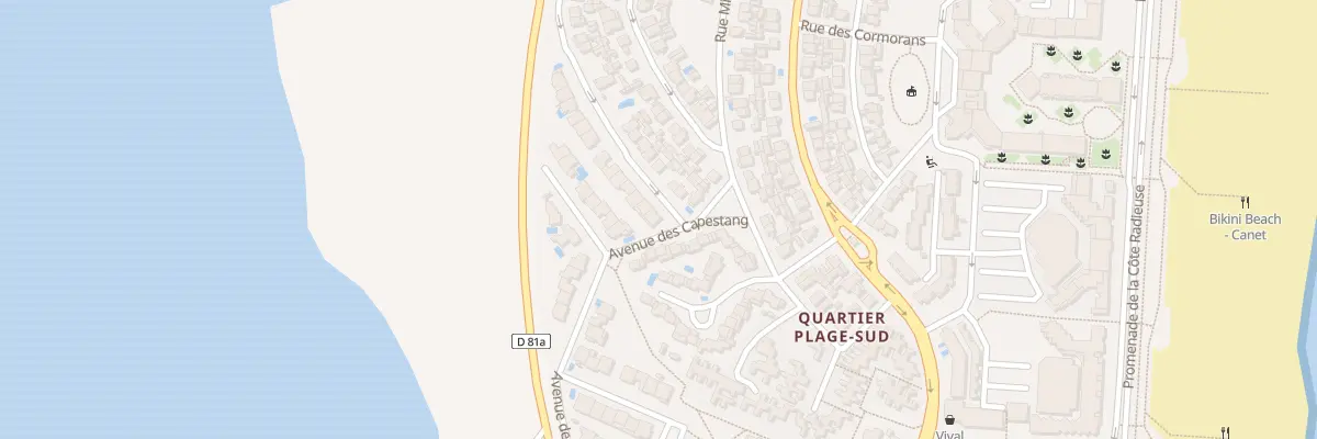 Plan du 58 Rue Miailhes à Canet-en-Roussillon