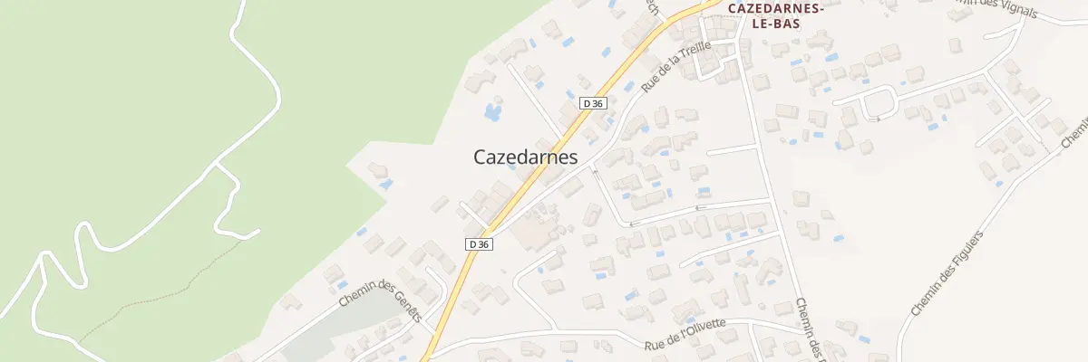 Plan du 84 Av des Deux Fontaines à Cazedarnes