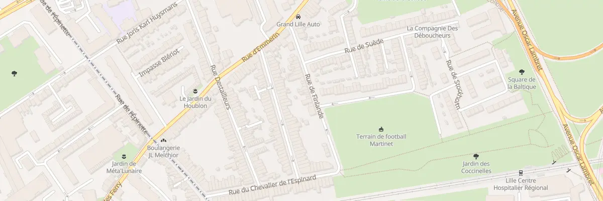 Plan du 27 Rue de Cronstadt à Lille