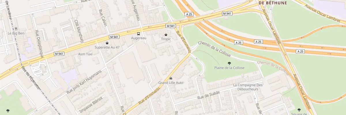 Plan du 14 Rue d’Emmerin à Lille