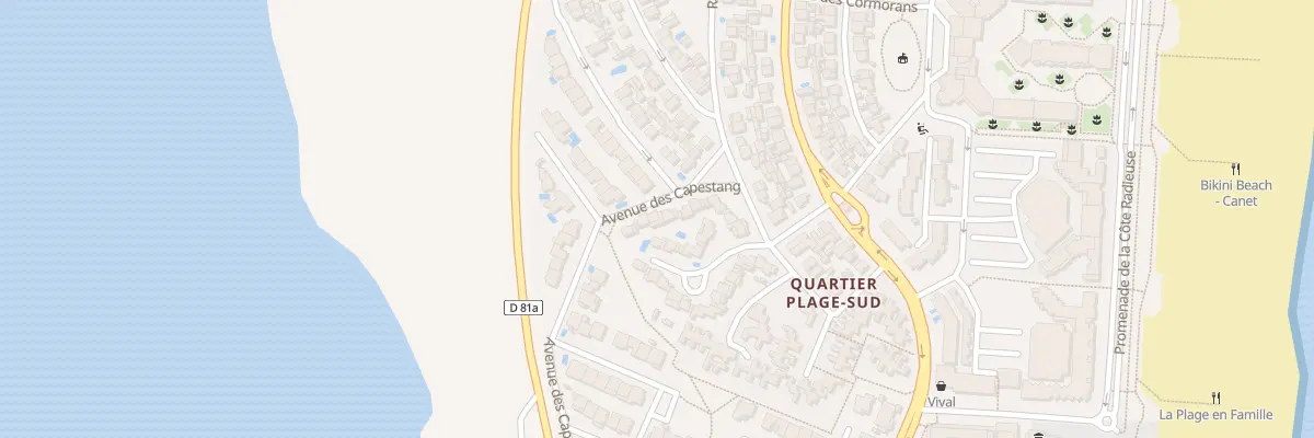Plan du 9 Av de Capestang à Canet-en-Roussillon