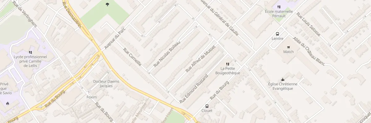 Plan du 25 Rue Alfred De Musset à Lambersart