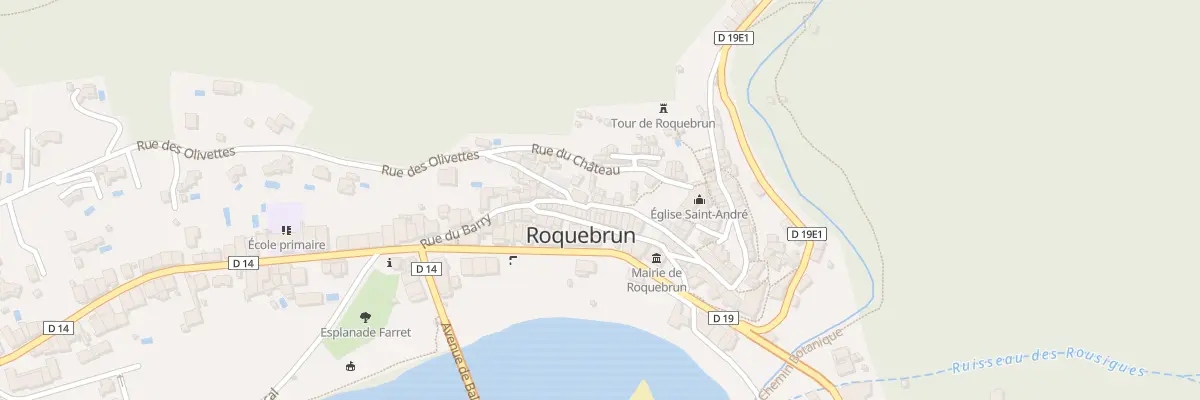 Plan du 5221 Rue du Barry à Roquebrun