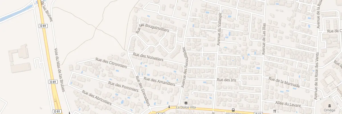 Plan du 44 Rue des Lauriers Roses à Sainte-Marie-la-Mer