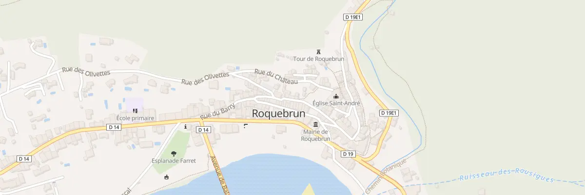 Plan du 5428 Rue du Barry à Roquebrun