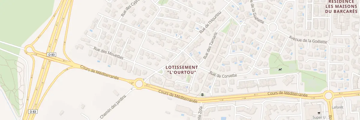 Plan du 8 Rue de l’Hourtou au Barcarès