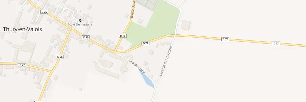 Plan du 1 Rte de Villeneuve à Thury-en-Valois